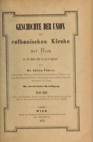 Geschichte der Union der ruthenischen Kirche mit Rom