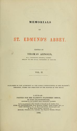 Memorials of St. Edmund's Abbey