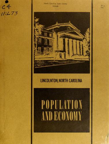 Lincolnton, North Carolina, population and economy