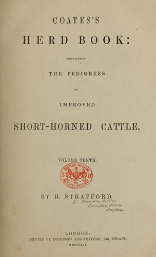 Coates's Herd Book