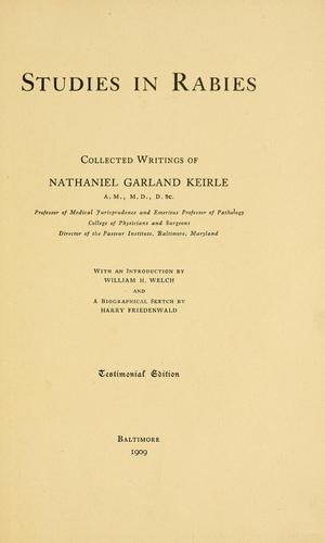 Studies in rabies
