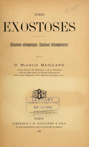 Des exostoses