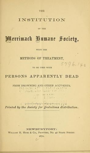 The institution of the Merrimack Humane Society