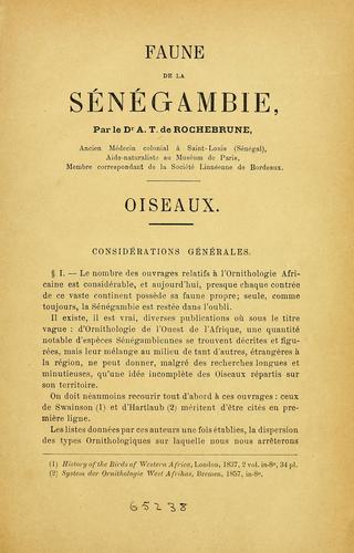 Faune de la Sénégambie