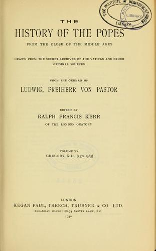 The history of the popes