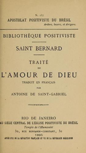 Traité de l'amour de Dieu