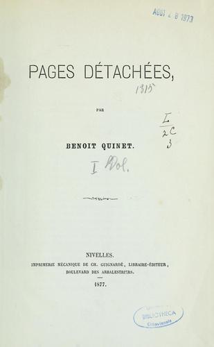 Pages détachées
