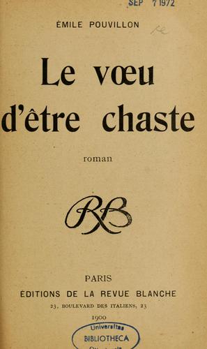Le voeu d'être chaste