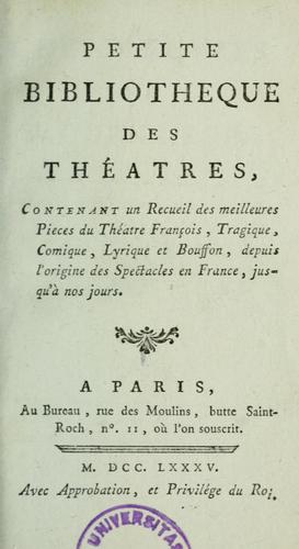 Petite bibliothèque des théâtres