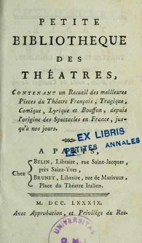 Petite bibliothèque des théâtres