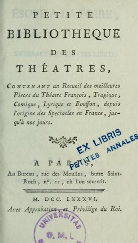 Petite bibliothèque des théâtres