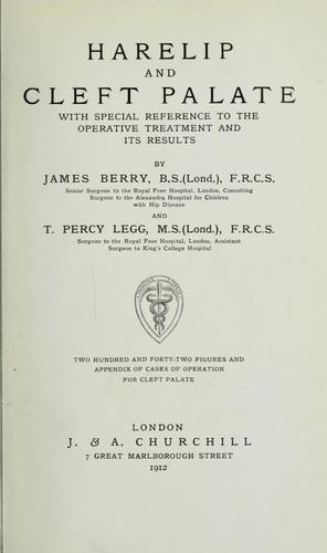 Harelip and cleft palate