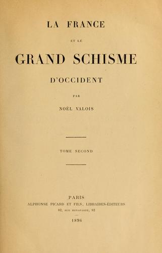 La France et le grand schisme d'Occident