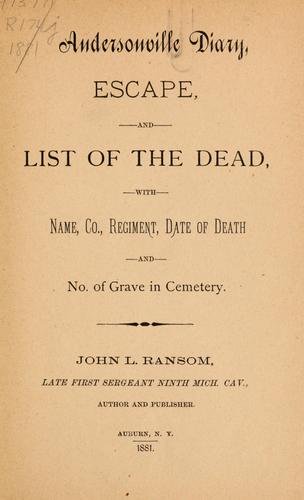Andersonville diary