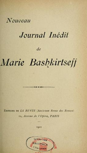 Nouveau journal inédit de Marie Bashkirtseff