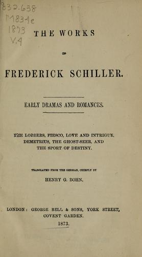 The works of Frederick Schiller