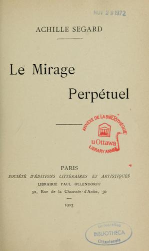 Le Mirage perpétuel