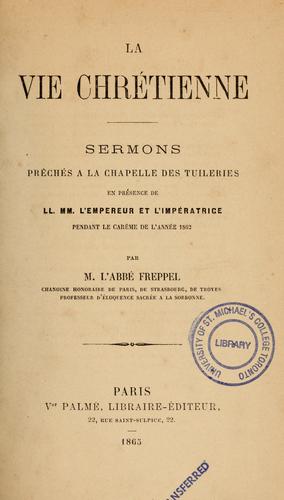 La vie Chrétienne