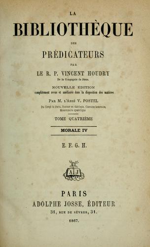 La bibliothèque des prédicateurs