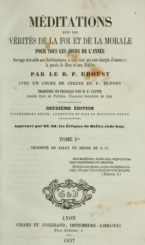 Méditations sur les vérités de la foi et de la morale