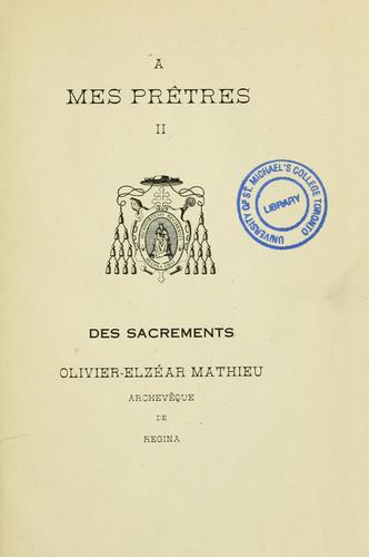 Des sacrements