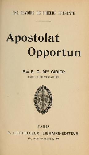 Apostolat opportun