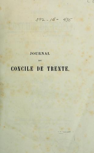Journal du concile de Trente