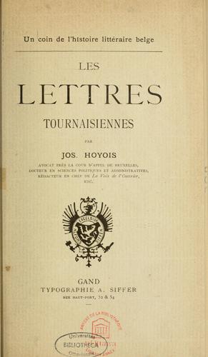Les Lettres tournaisiennes