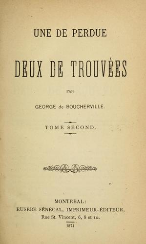 Une de Perdue, deux de trouvées