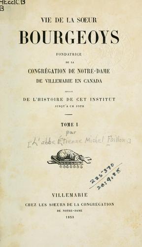 Vie de la soeur Bourgeoys