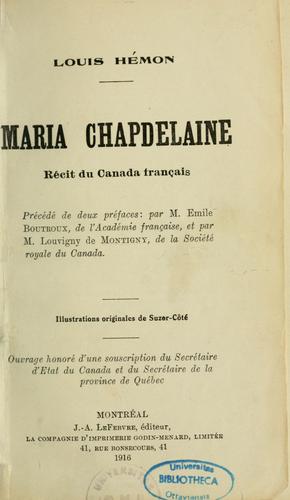 Maria Chapdelaine