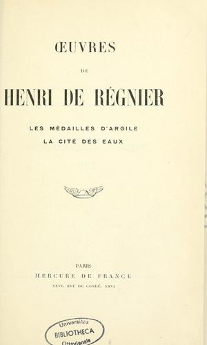 Oeuvres de Henri de Régnier