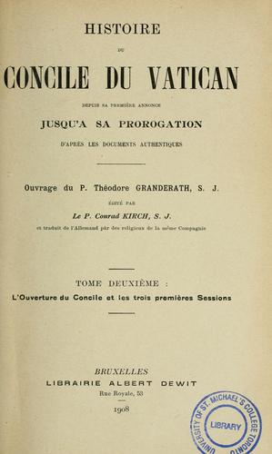 Histoire du Concile du Vatican