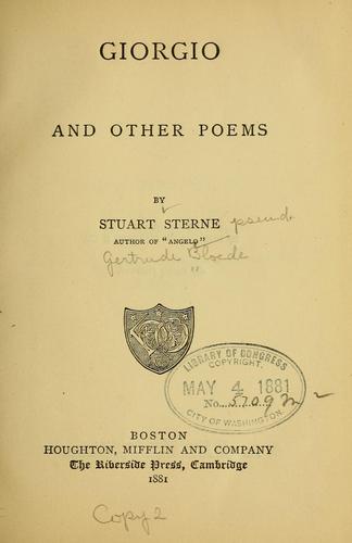 Giorgio, and other poems