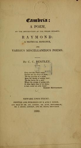 Cambria: a poem