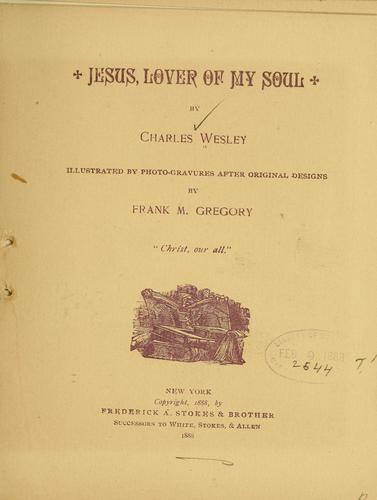 Jesus lover of my soul