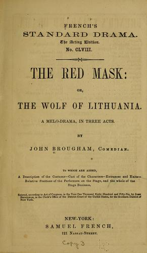 The red mask: or, The wolf of Lithuania