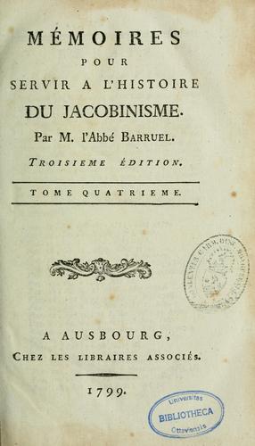 Mémoires pour servir à l'histoire du jacobinisme