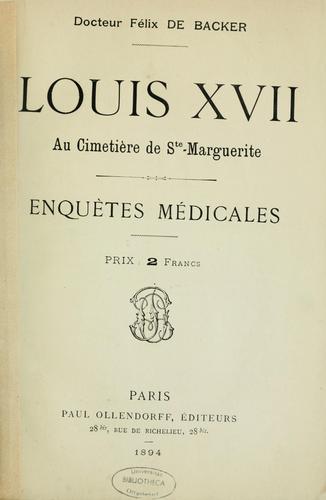 Louis XVII au cimetière de Ste-Marguerite