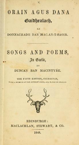 Orain agus dana Gaidhealach