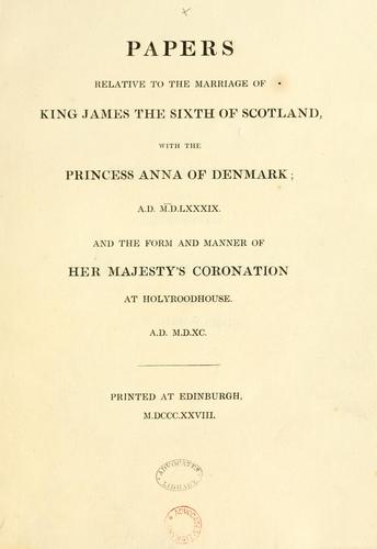 Papers relative to the Regalia of Scotland. [Including a reprint of "A true account of the preservation of the Regalia of Scotland ..