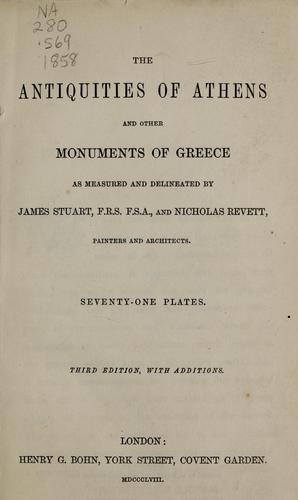The antiquities of Athens and other monuments of Greece