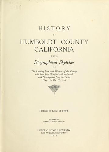 History of Humboldt County, California