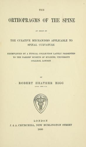 The orthopragms of the spine