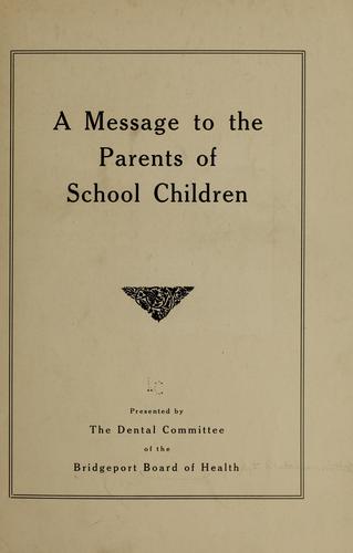 A message to the parents of school children