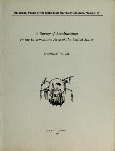 A survey of acculturation in the intermontane area of the United States