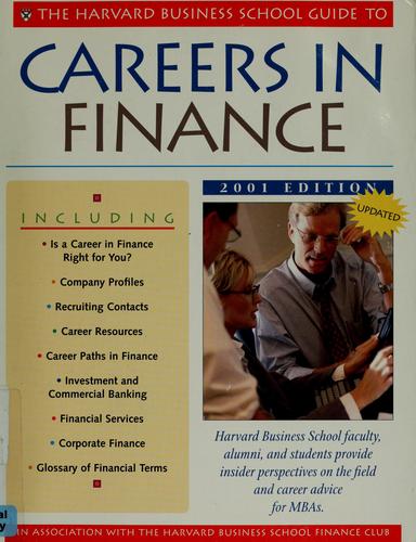 The Harvard Business School guide to careers in finance