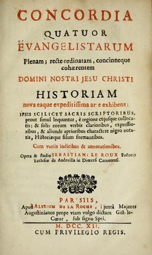 Concordia quatuor evangelistarum plenam