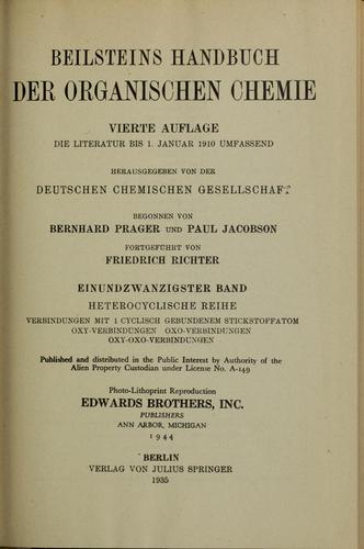 Beilsteins Handbuch der organischen Chemie