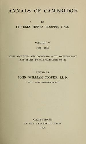 Annals of Cambridge